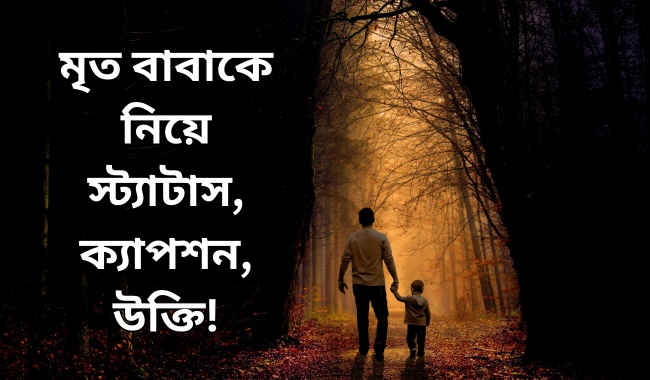 মৃত বাবাকে নিয়ে স্ট্যাটাস, ক্যাপশন, উক্তি ২০২৫ | বাবা I Miss You স্ট্যাটাস (Mrito Baba Ke Niye Status, Captions & Quotes 2025)